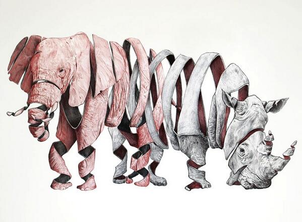 CTWebFactory's tweet image. @jaumamc Unravels fauna in detailed illustrations.  
ow.ly/qPHLP #Emptyland #Sureal #Art