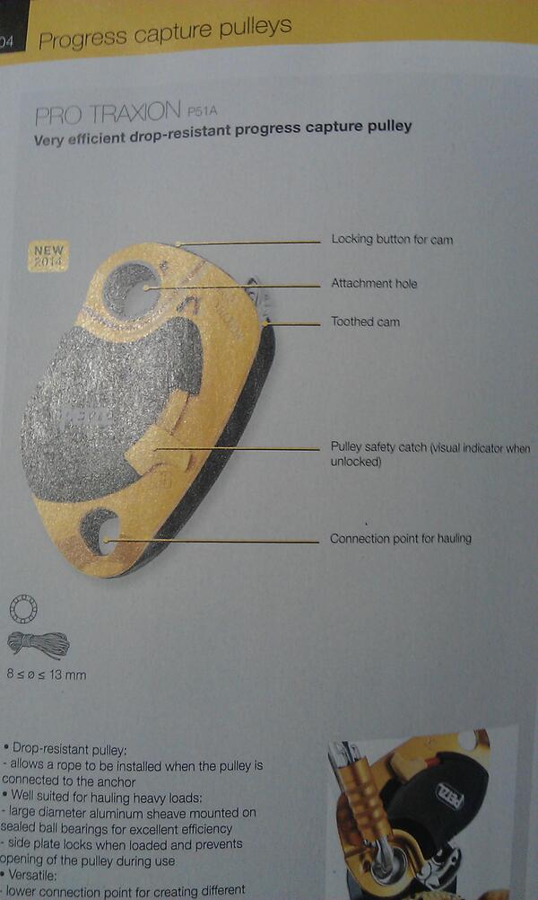 New Petzl Pro Traxion due 2014