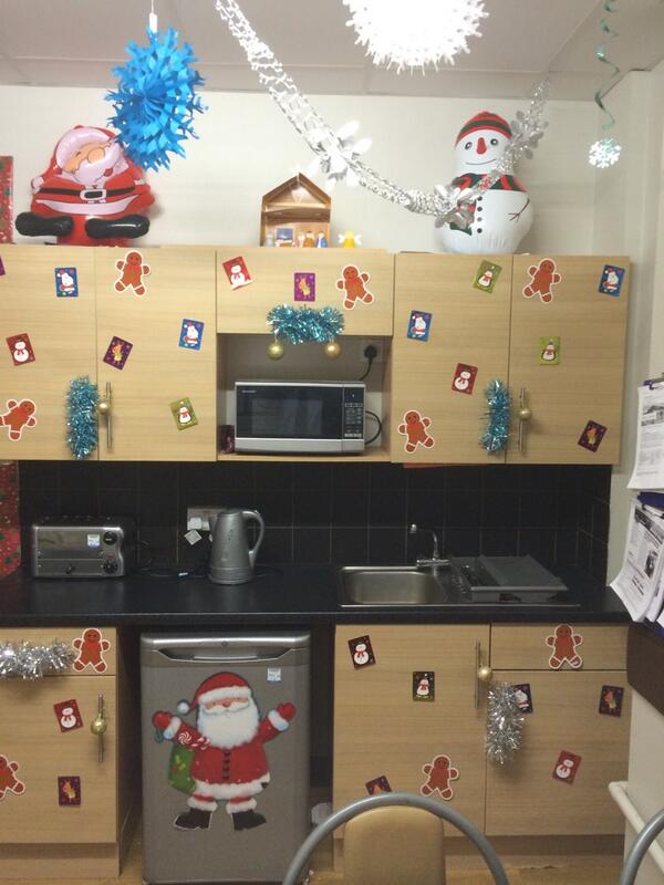 Xmas decs ready for MMM on Saturday.