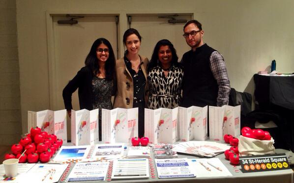 rachelhaot's tweet image. .@SeemaShahNYC &amp;amp; star interns at @nycdigital @nycedc&apos;s #uncubed booth, helping attendees find a dream #nyctech job.