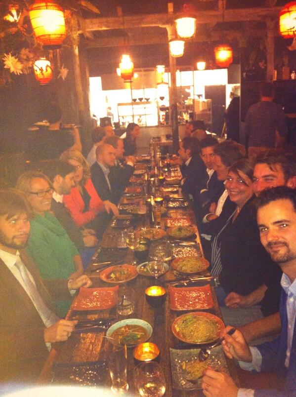 De avond afgesloten met een Vietnamees diner bij Little V.