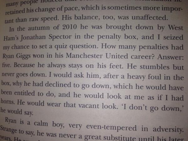 “<a href="/GaryLineker/">Gary Lineker</a>: Reading Fergie's book. Love this paragraph about Ryan Giggs. ” &gt; <a href="/1Lubaina/">Lubaina</a> might like this too