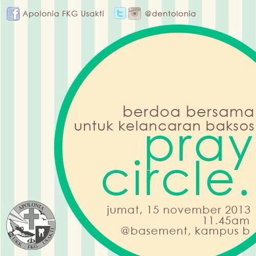 dentolonia's tweet photo. Good morning apoloners! Join our pray circle today 11.45am @ basement. See you there! http://t.co/IgtTeQtSEE
