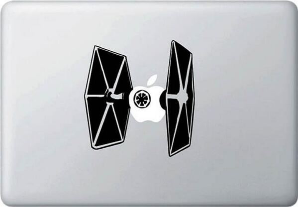 AllStickerPrint's tweet image. Creative and Funny MacBook Stickers "TIE Fighter MacBook Decal/Sticker" #sticker_ny #stickerprinting #stickers