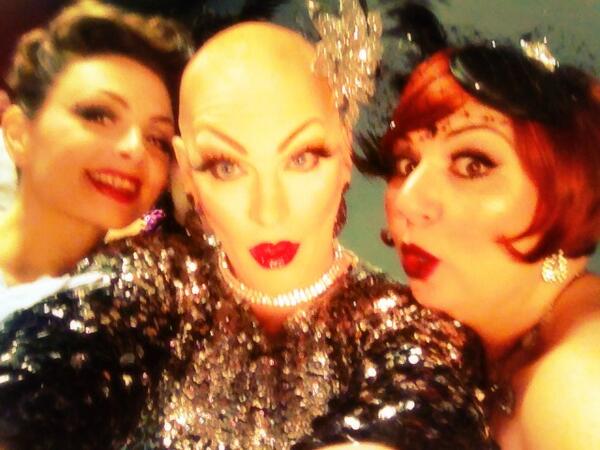 MsFrenchieKiss's tweet photo. Backstage with these fierce bitches. @VictoriaDeVille #sweetlilybee http://t.co/kCta14gX6U