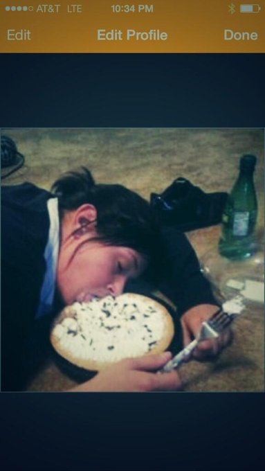 Get it??? It's a boston cream pie 😜 http://t.co/MlZf9kwjDL