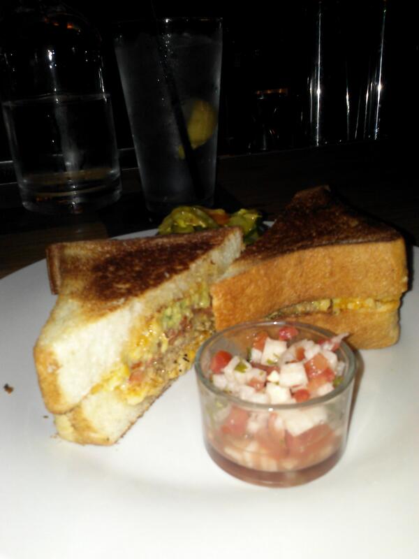 CharlestonEatz's tweet photo. Manchego and chorizo grilled cheese at "Warehouse". Really amazing sandwich.  9 bucks but worth it. http://t.co/gek7xRKPcI