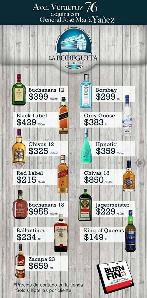 LaBodeguita4's tweet image. Este buen fin te esperamo en nuestra nueva sucursal Veracruz y Yanez !!! Buchanas a $399!!!