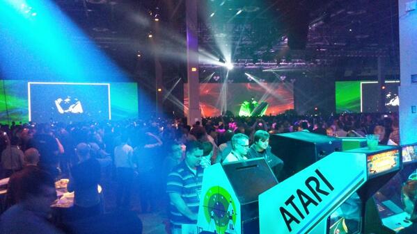 AWS party sponsored by Intel with arcade games, open bar and of course Deadmau5. Welcome to my wet dream. #reinvent