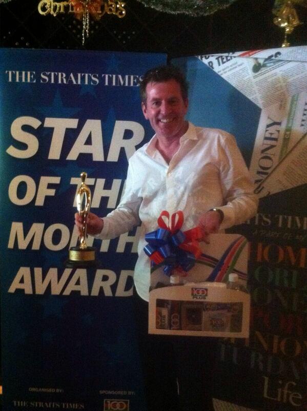 STsportsdesk's tweet photo. Congrats to world billiards champion Peter Gilchrist, ST's latest Star of the Month. #singapore #100plus http://t.co/SNOHeGzjsk