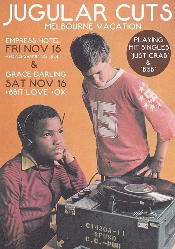 JugularCuts's tweet photo. Melbourne this weekend!!! http://t.co/mV3VMQCway