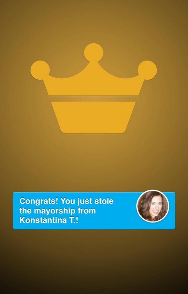 ExGR's tweet photo. Just stole the mayorship of Desquared on @foursquare! Crown me! http://t.co/Jp7LJa9gEp http://t.co/UuqQNda7Zf