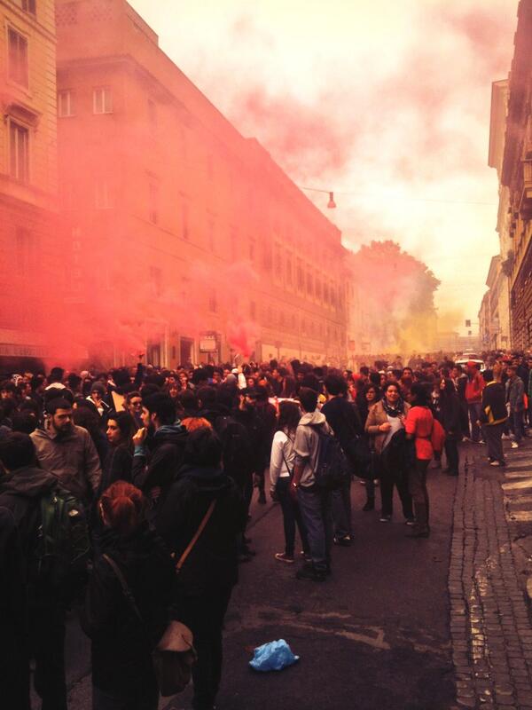 ROma #15N (foto da twitter @dinamopress)