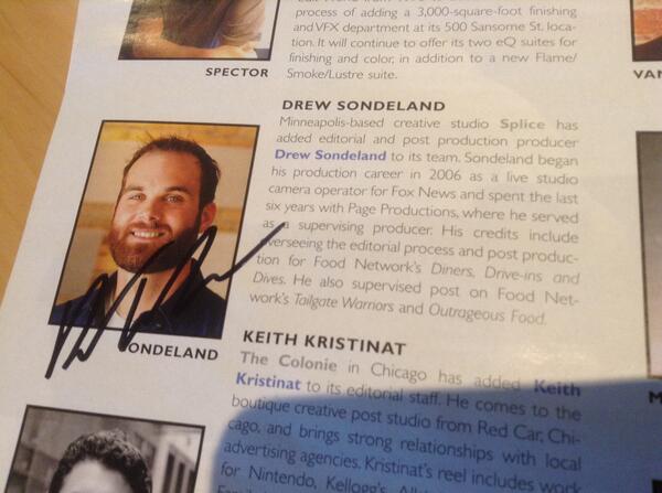 SpliceSound's tweet image. Did you get a signed copy @splice_here? We did.  Sondeland is going places.