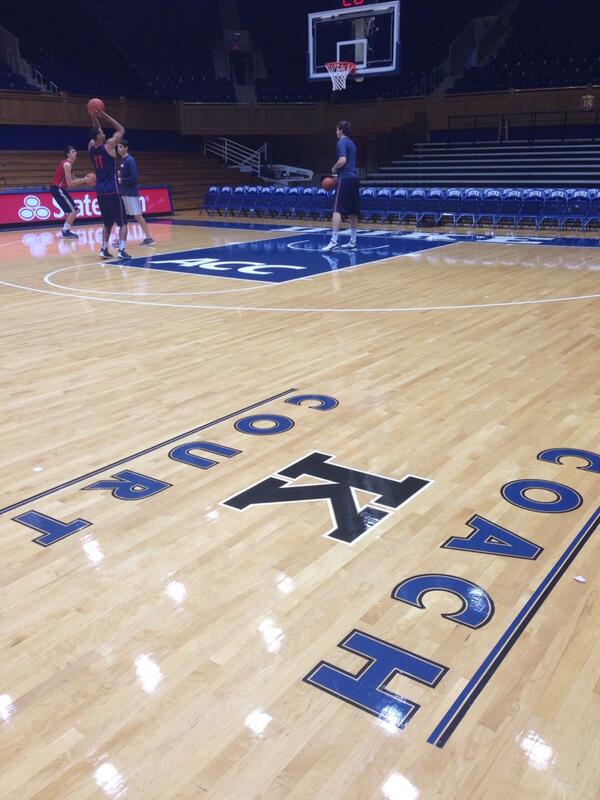 CoachJorgeSanz's tweet image. Already at Cameron for shootaround! Tonight @FAU_Hoops vs #4Duke 7pm EST. Live on ESPN3 &amp;amp; @KLV1063 with call