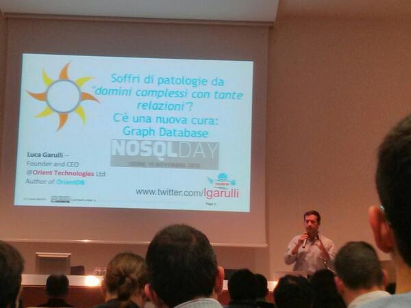 4l3x88's tweet image. @lgarulli talk about #OrientDB #nosqlday