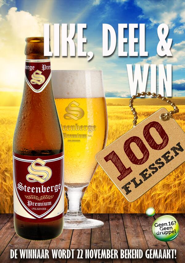 RT <a href="/Steenberge_/">Steenberge</a> kijk op facebook.com/Steenberge en #win 100 #gratis flessen #bier!