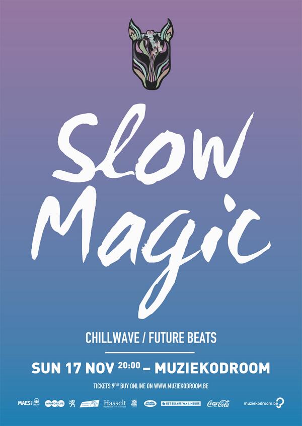 Sunday at <a href="/Muziekodroom/">Muziekodroom</a>: <a href="/SlowMagic/">Slow Magic</a> + <a href="/Astriddestuyver/">Astrid Destuyver</a> ! Next level chill beats