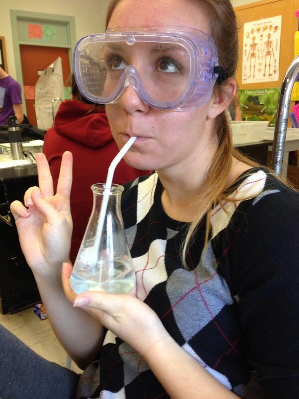 rachelaurat's tweet image. Just sippin' on some sodium hydroxide.. #soscience @SharisseBeda