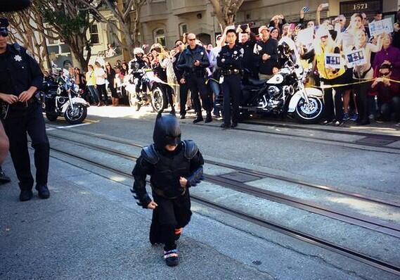 MarketWatch's tweet photo. BatKid wish comes true for 5-year-old cancer patient in San Francisco http://t.co/YqDsZpeO0C #SFBatKid http://t.co/uOVpep8eA8