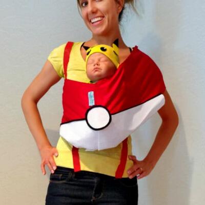 Halloween Costumes on X: "Teeniest #Pikachu we've ever seen! #Pokeball baby carrier? There's a mom who knows geek style. http://t.co/Yocfv8INCe" / X