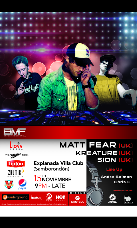 OneDiseaseEc's tweet photo. HOY la fiesta es en la explanada de Villa Club con el mejor Line Up desde INGLATERRA Matt Fear, Sion &amp; Kreature pilas http://t.co/je05ZiMdIx