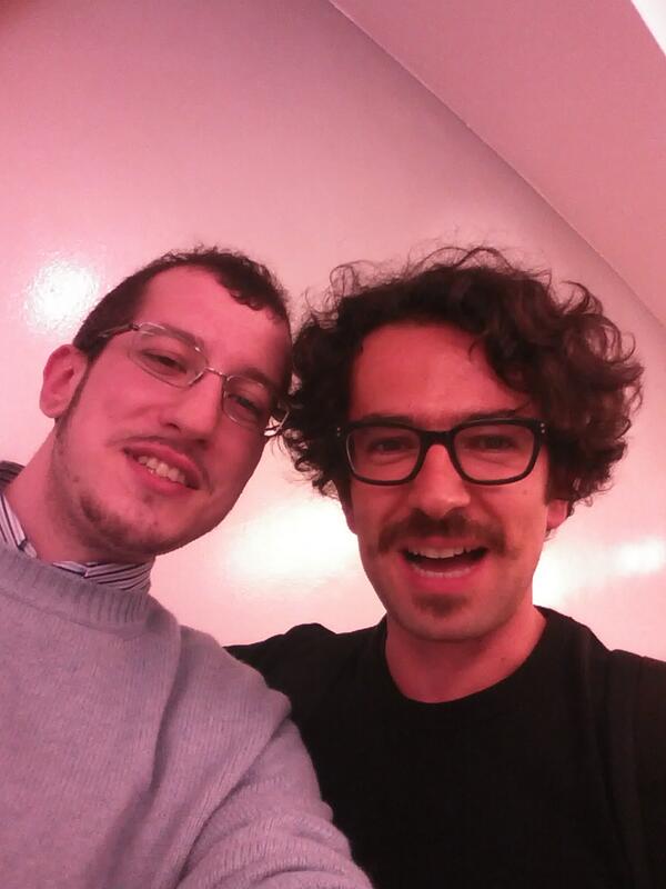 Fabryz's tweet image. Come i teenager con le rockstar, solo che siamo Dev. Pazzesco #nosqlday #antirez #redis #selfie