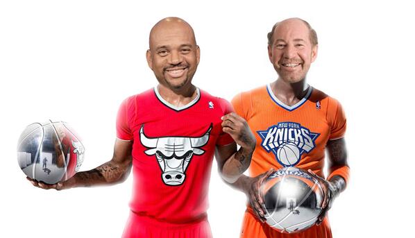 PTI's tweet photo. Somehow, these two weren't chosen to model the NBA's new uniforms. We're as surprised as you are. http://t.co/SOZ9rUdSdd