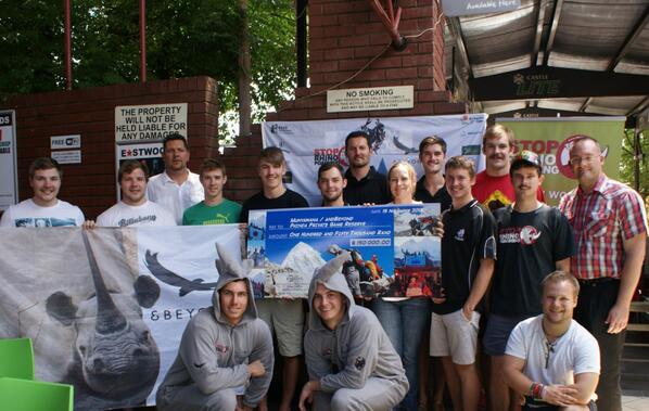 RhinoClimb's tweet photo. The Rhino Climb came to an end(for now) as we handed over R150 000 to Phinda today. @StopRhinoPoach @andBeyondSafari http://t.co/uvru8Z0XU6