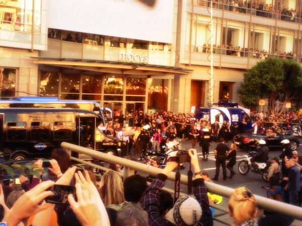 Very meaningful #flashmob for Miles as #SFBatKid today, thanks @SFWish