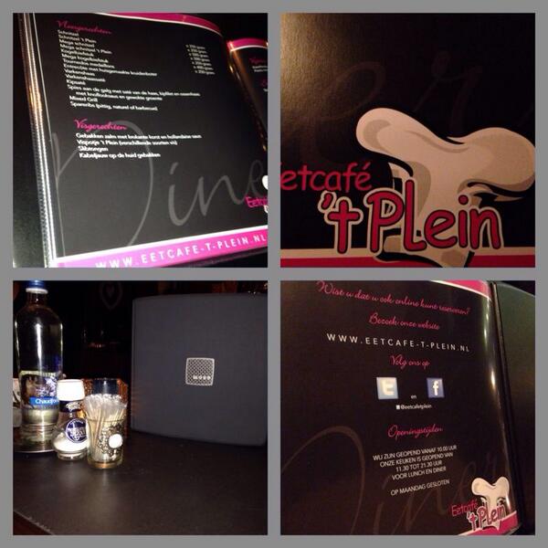 Onze nieuwe menukaart is een feit!!
Kom gezellig lunchen of dineren. En een  3 gangenkeuze wildmenu voor € 32,95