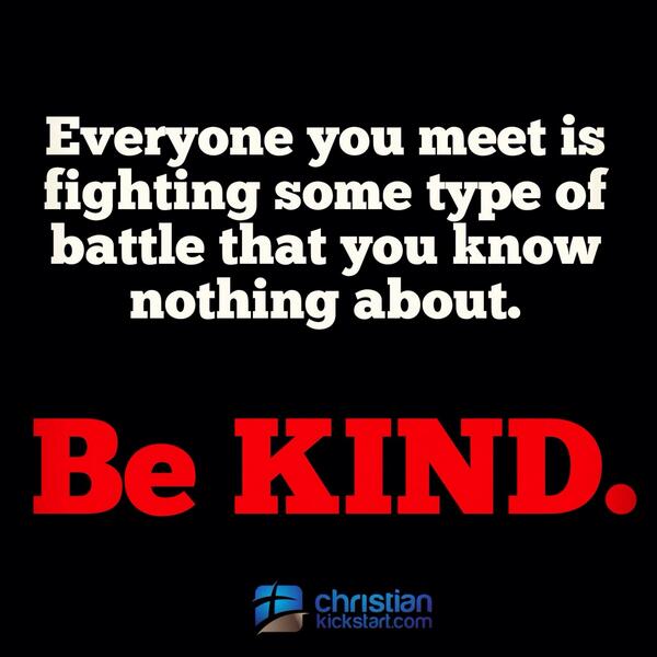 ChristianKick's tweet image. Be KIND.