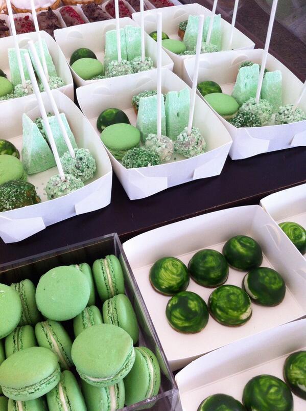 Patisse_Cafe's tweet photo. its a green treat day today at EQ markets! http://t.co/RNnax3dgqR