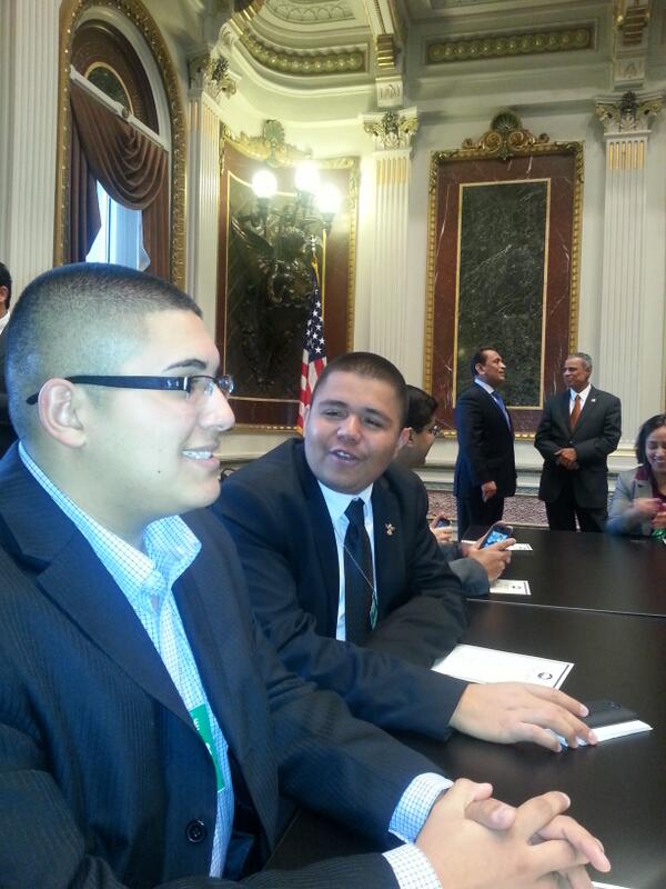 RashidaTlaib's tweet photo. @NewAmericanLP @boardmlopez @Raquel4Detroit at the White House discussing #powerandpolicy http://t.co/tAkdxUMUrj