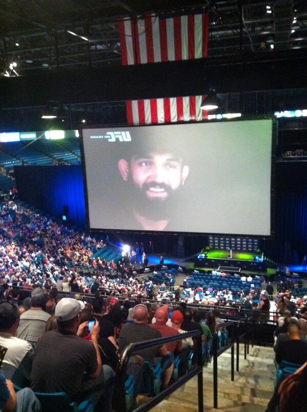 Pretty sure I got the best view at the #UFC167 Weigh ins!! Can't wait for the fights tomorrow