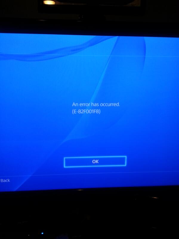 KyleJastrick's tweet image. &quot;An Error Has Occured&quot; Awaits #PS4Problems