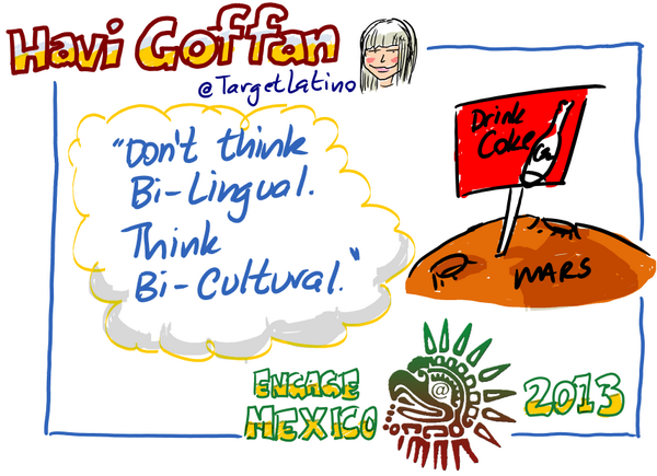 Of course! RT <a href="/technorati/">Technorati</a>: <a href="/TargetLatino/">Havi goffan</a> Havi Gaffon enthralled us during her #engagemexico #twitfograph.