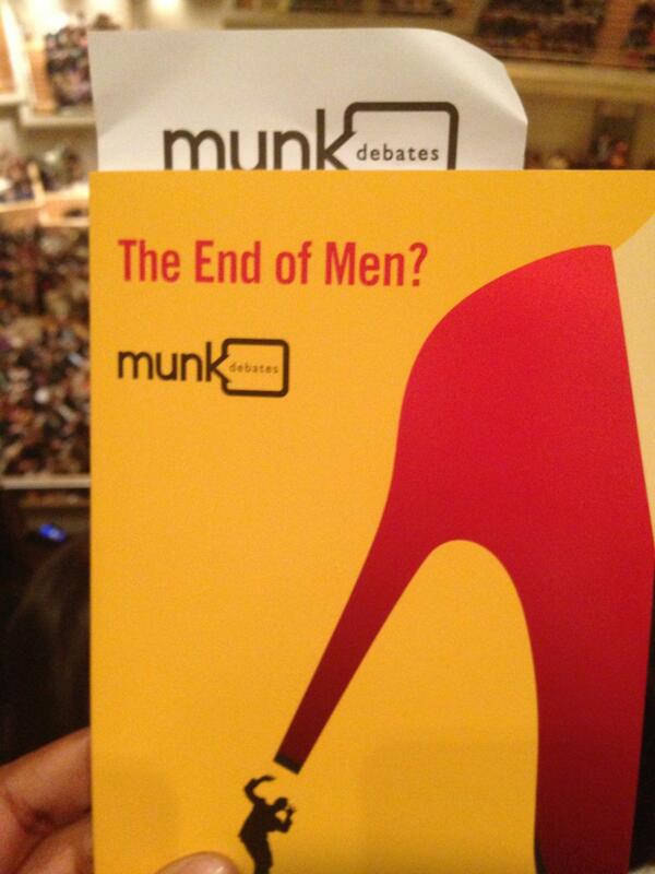 allyaDavidson's tweet image. Get ready @racheloryema - mind change time! #munkdebate #endofmen