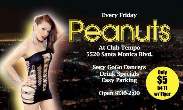 Peanuts On Twitter Good Times 2nite Hot Gogos And Drink Specials Only At Peanuts 5520 Santa Monica Bl Hollywood Tgirls T Co Gytisn2txx Peanuts On Twitter Good Times 2nite Hot Gogos And Drink Specials Only At Peanuts 5520 Santa Monica Bl Hollywood Tgirls T Co Gytisn2txx