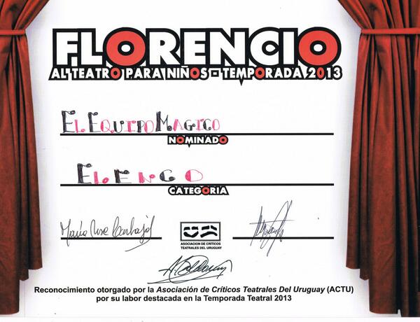 camaraoff's tweet photo. Felicidades a todo el elenco por la nominacion! @Federico_Gelpi @lolitarondan @anairamDS @sofiascarone @cayetanomaxx http://t.co/zMIwSq5uaK