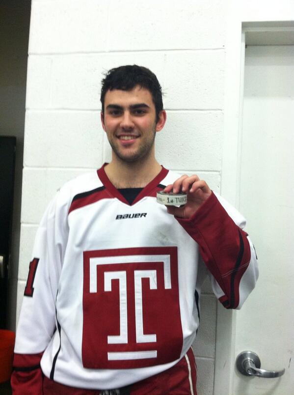 Jay Swartz with his first goal 