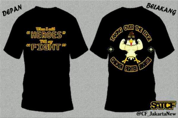 Ready stock CF T-shirt (taking over the edge edition) yang nanti jg kita akan bawa di event. <a href="/SATCFPUNK/">SATCF</a> on stage 10pm