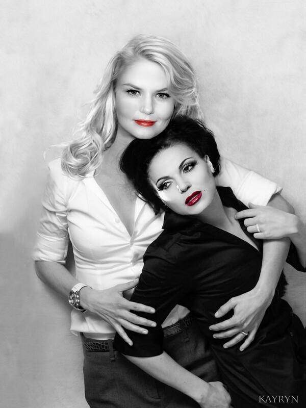 RavenAbsum's tweet image. #FS to my favorite Miss Swan @redleatherswan and her Queen @FeistyMayor , whom I love.