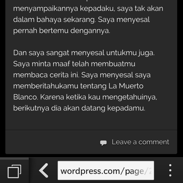 Teen_Chunjeey's tweet photo. Gw abis Baca Cerita horo bisa mati ya? -_- http://t.co/pGG9UvXvG9