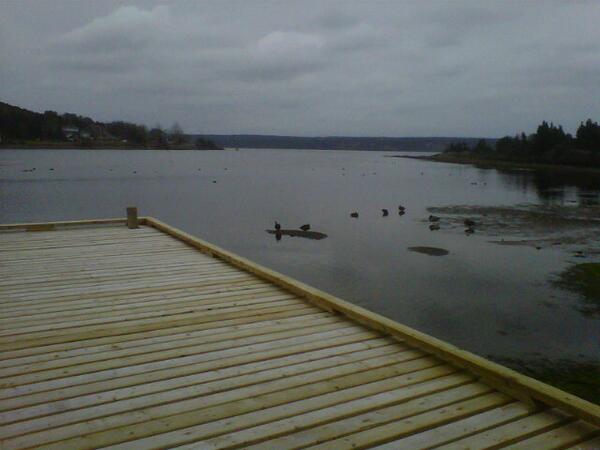 waterhall's tweet photo. Sittin on me wharf watchin the ducks http://t.co/6KLXDj8PcC