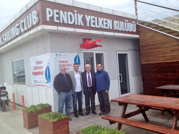 Yelken ferderasyonu başkanımız Ahmet Gençtürk ve Eski başkanlarımızdan Azat Baykal kulübümüzü ziyaret etti.