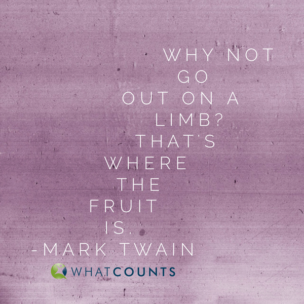 whatcounts's tweet image. You said it, Mark Twain. #WorkHard #LearnConstantly