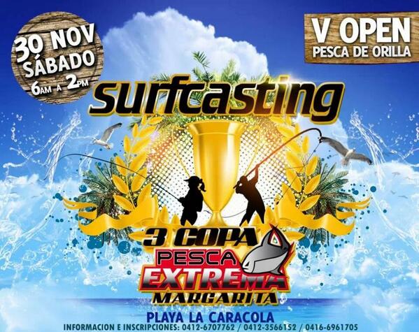 NEOGAM1's tweet photo. 5to Open de pescas surfcasting en la caracola margarita! @pescaextremave @BiopescaVzla http://t.co/W2OGNGJ5ht