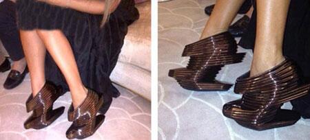 ChartoftheChart's tweet photo. @mayadiab wearing this weird shoe. What do you think ppl? http://t.co/fGebsE8whH
