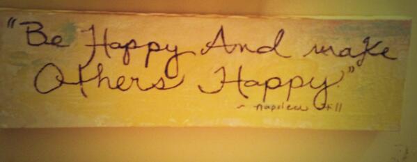 msimsdsims's tweet image. Be happy and make others happy #napoleon hill #stepfive